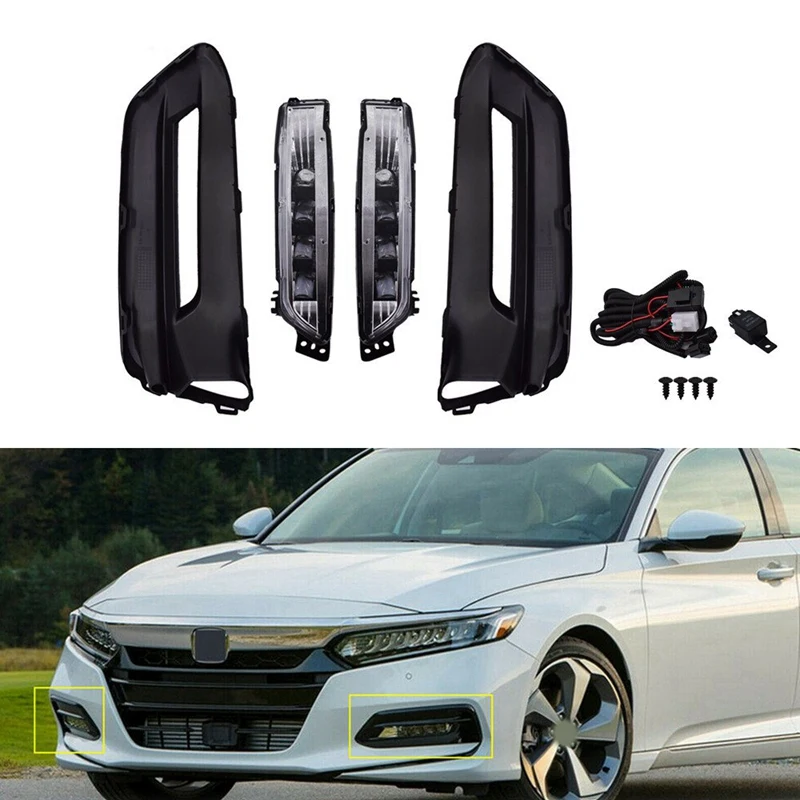 2 шт. передние противотуманные фары для Honda Accord 2018 2019 | Автомобили и мотоциклы