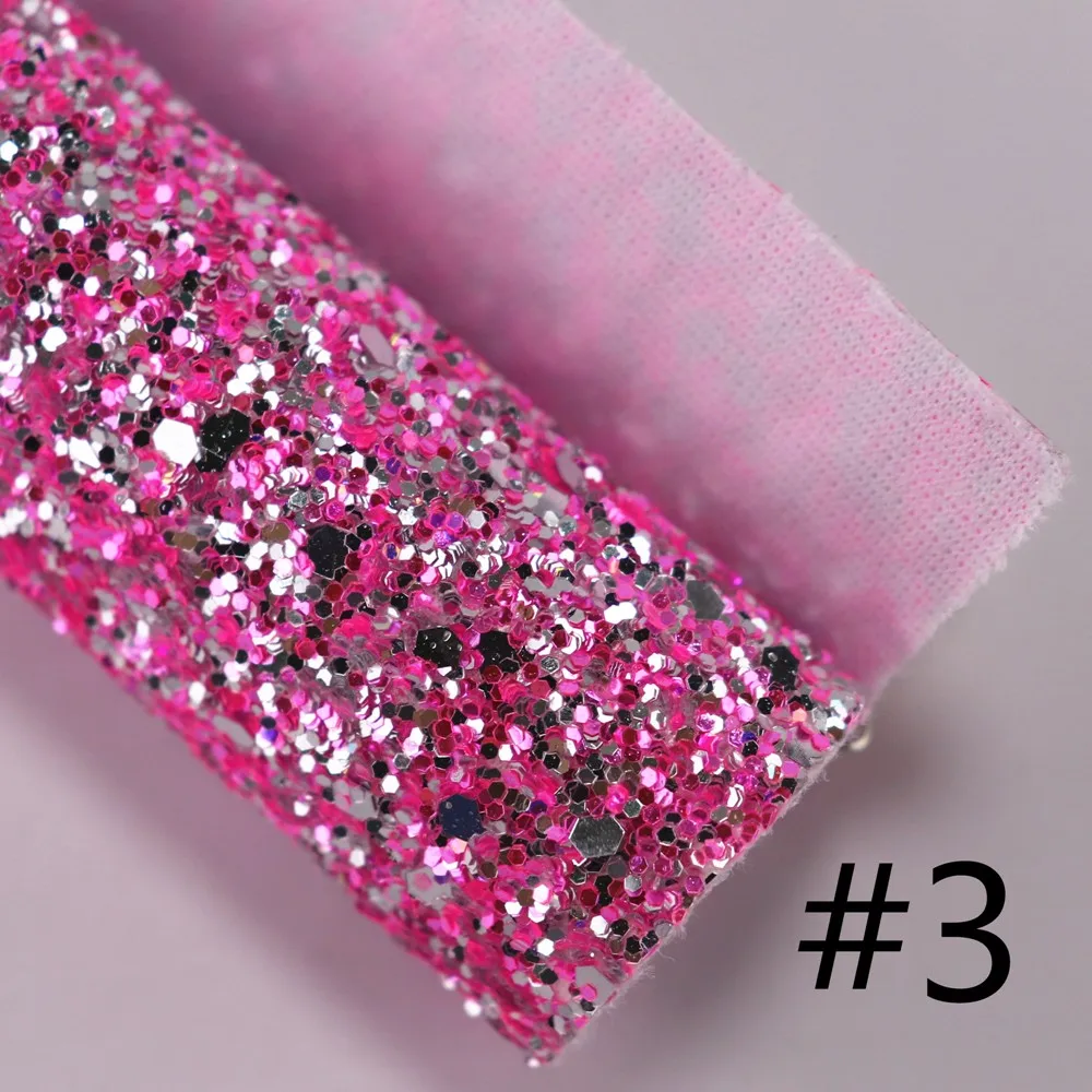 Серебряная смесь красная розовая синяя массивная блестящая ткань кожа A4 лист для