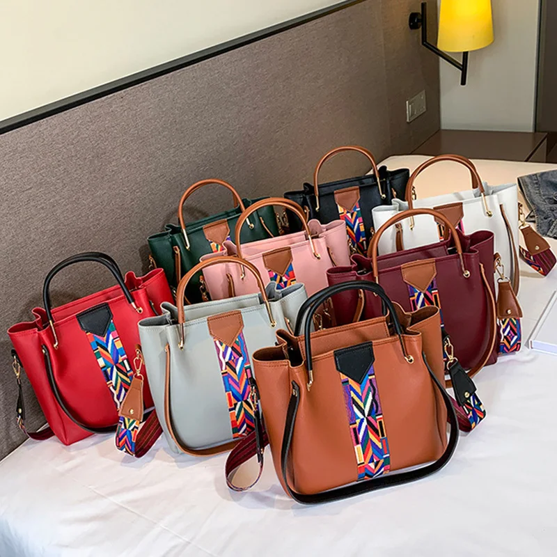 Женская сумка тоут сумки мессенджеры Повседневная модная женская 4 шт./компл.