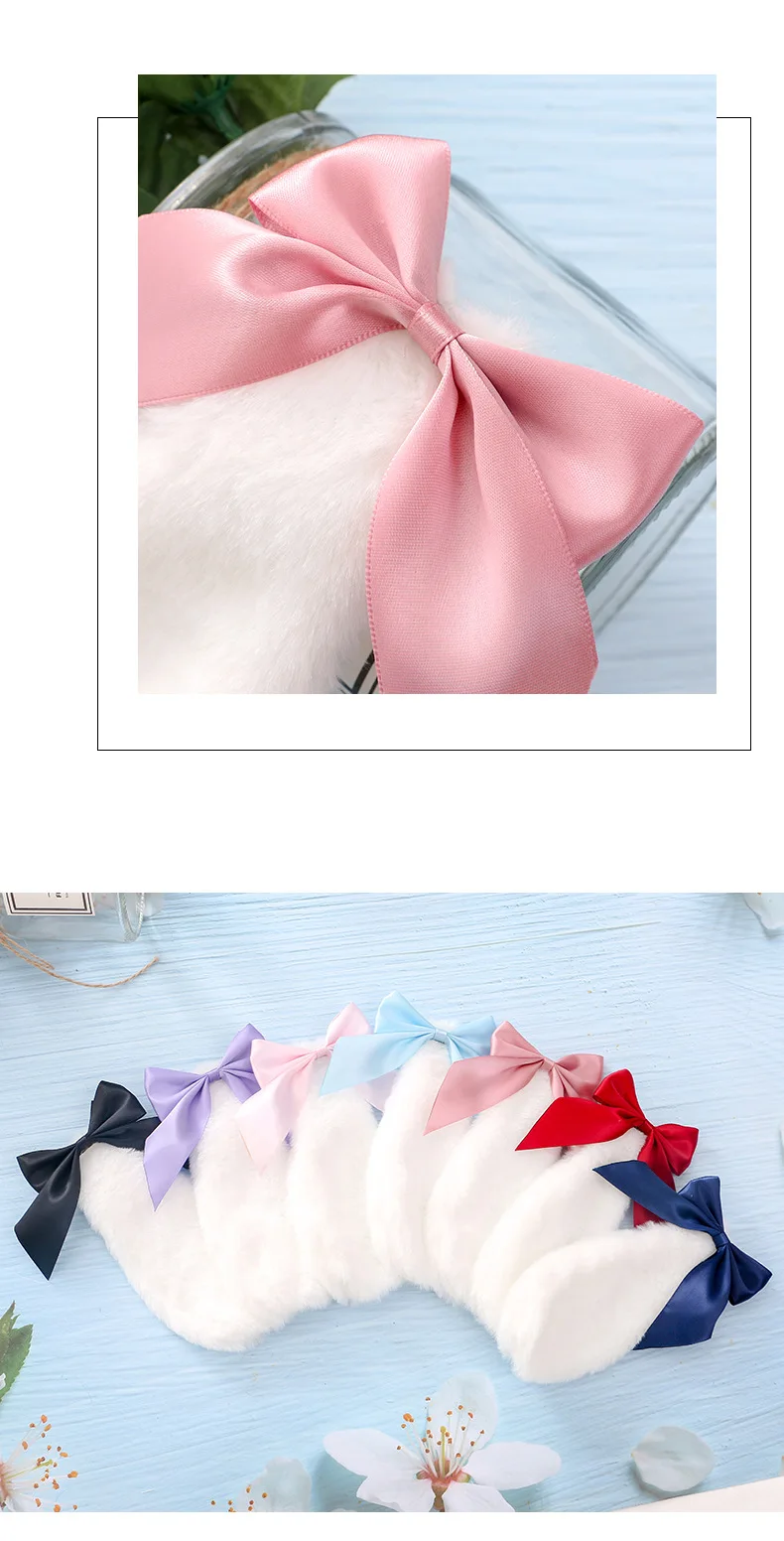 Заколка для волос плюшевая с длинными ушками кролика 2022 |