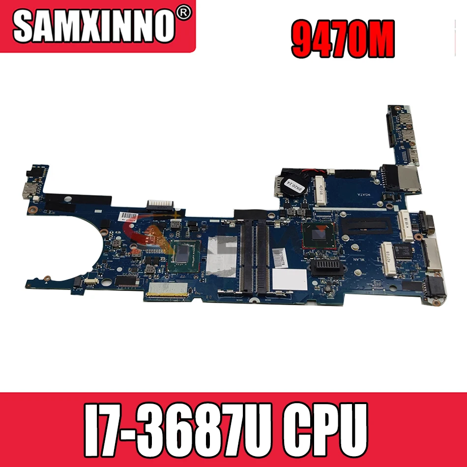 Akemy для HP Elitebook 9470M материнская плата ноутбука 727623 601 6050A2569401 MB A02 с SR0XH I7 3687U