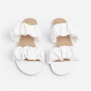 Women Sandals Fashion Light Women Flat Slippers Platform Fashion Designer Women Fashion Sandals Pleated Women's Fashion Slippers
