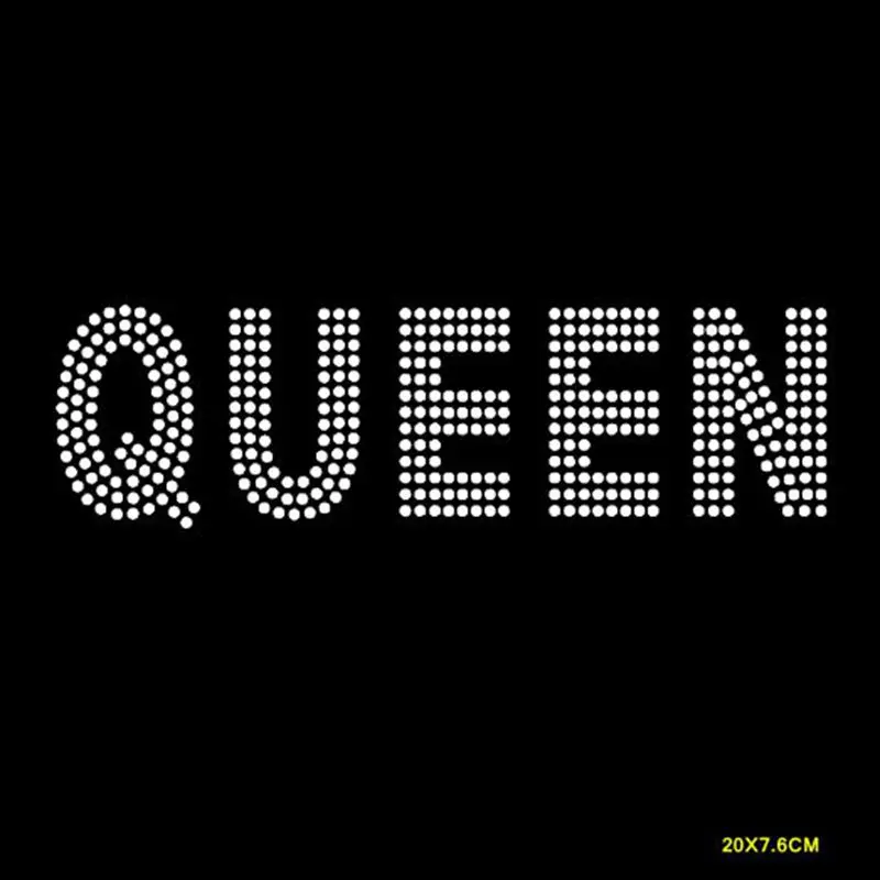 3 шт./лот сверкающие блестящие королевские разные слова шрифтов стразы горячей