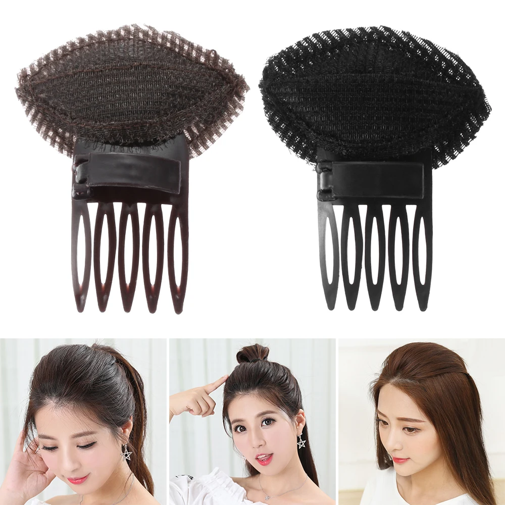 

1/2Pcs Fluffy Sponge Clip Inserts Invisible Hairpin Breathable Bangs Mat Magic Forehead Hair Volume Pro Comb Princess Hair Tools