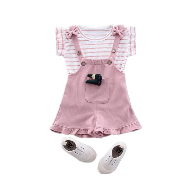 

Summer Fashion Casual Newborn Baby Boys Toddler Clothes Striped T-Shirt Shorts 2Pcs/Sets Cotton Kids Outfits Costume