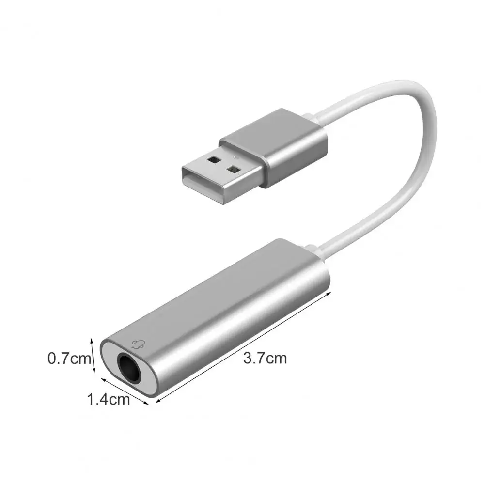 Аудио Звуковая карта 2 в 1 Plug Play Портативный внешний 7 каналов USB C до 3 5 мм разъем