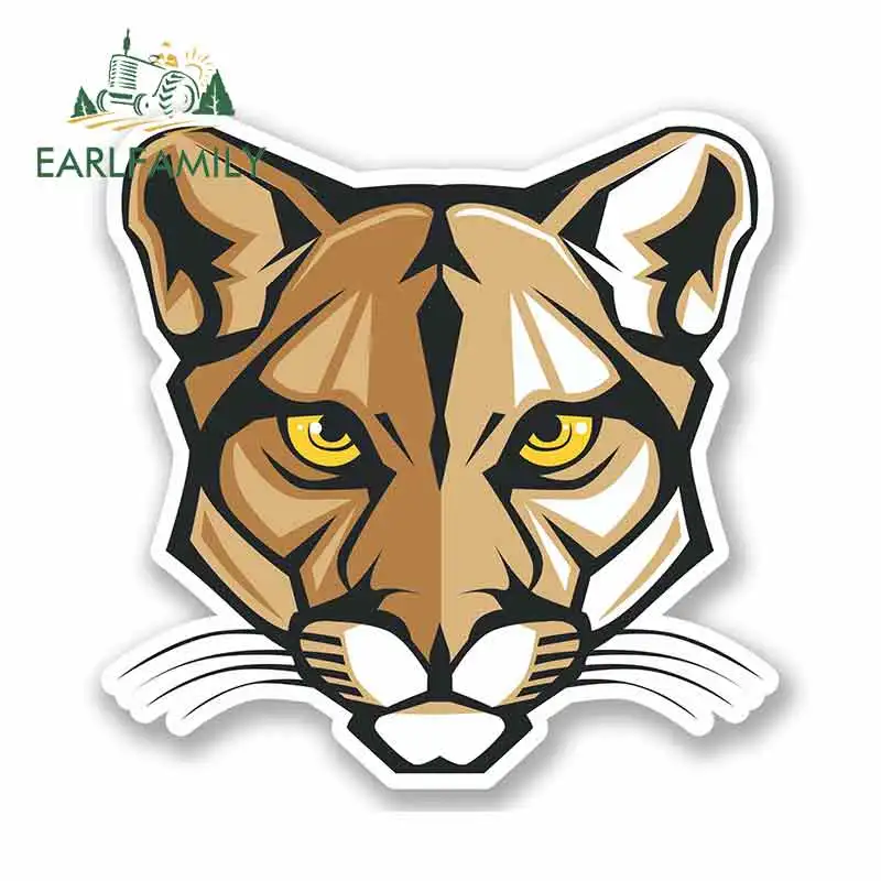 EARLFAMILY 13cm x Tiger Cat Cartoon Funny Car Stickers Waterproof Anime RV VAN 3D DIY Fine Decal Bumper Truck JDM Graphics - купить по