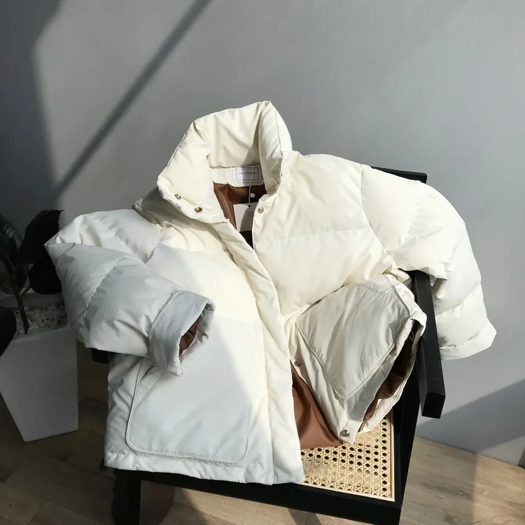 HXJJP, плотные однотонные женские парки с длинным рукавом, новые зимние куртки, женские пуховики
