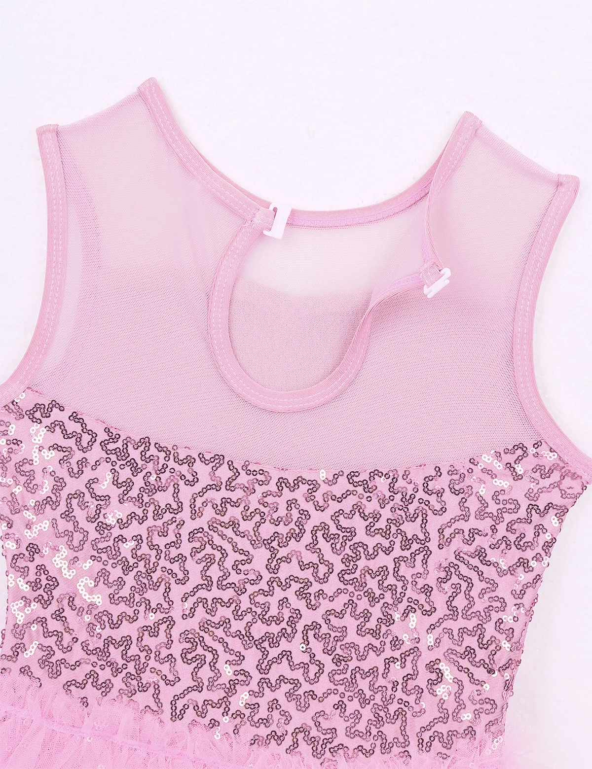 Детский костюм для балерины бальное платье с блестками и цветами гимнастический