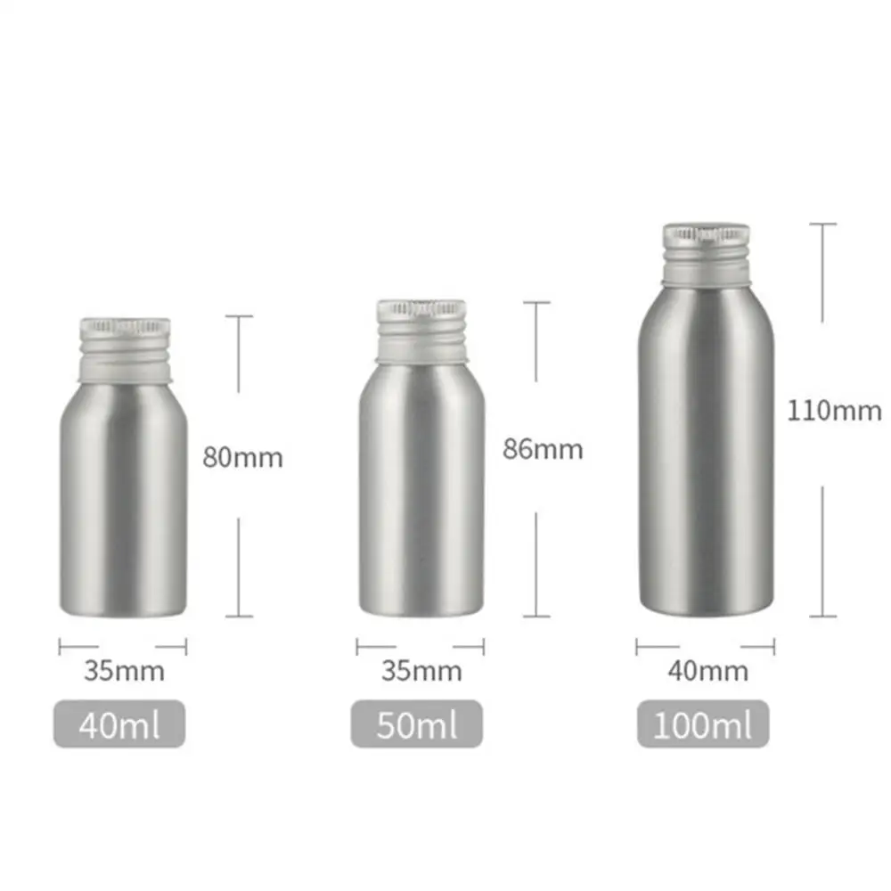 

1PC 40ml/50ml/100ml/120ml/150ml/250ml Aluminum Spray Bottle Portable Perfume Bottles Empty Refillable Cosmetic Sprayer Atomizer