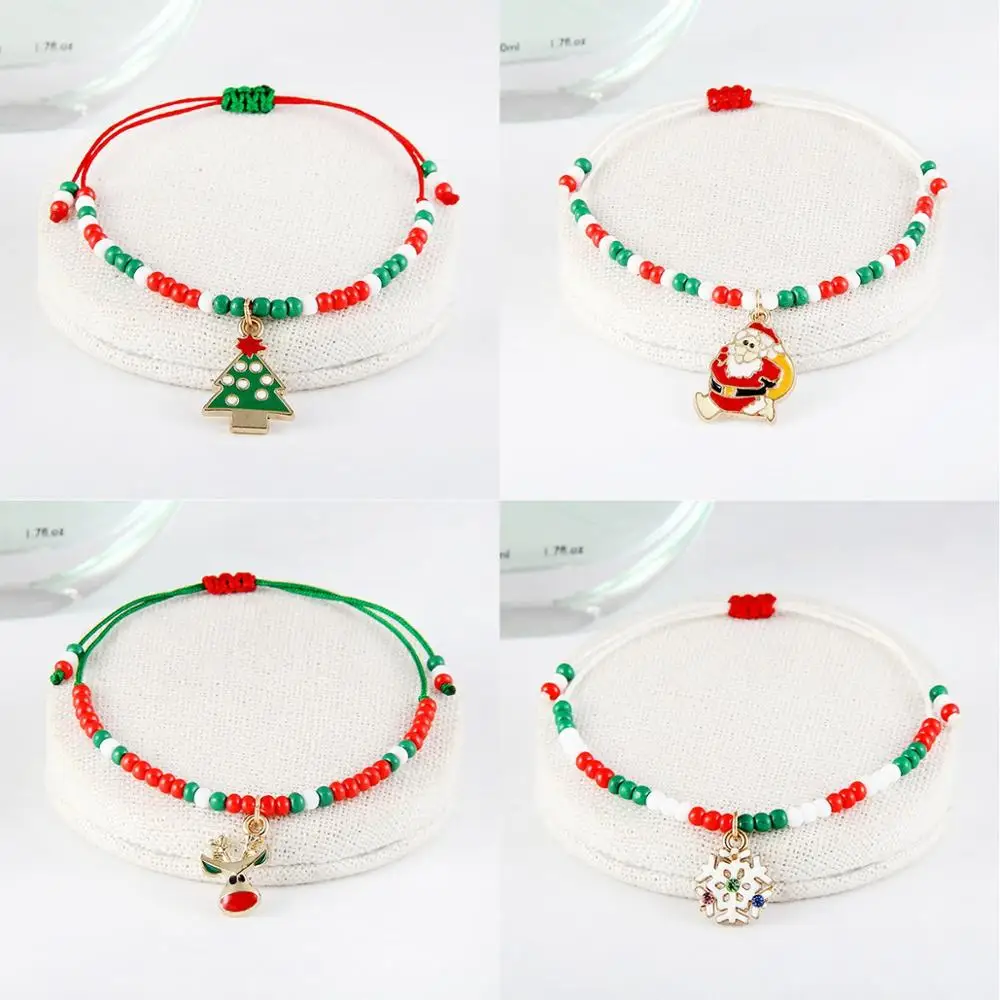 3 шт браслеты Санта Клауса Рождественские украшения подарок 2019 Navidad