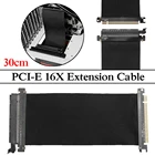 Гибкий Удлинительный кабель PCI-E 16X высокой совместимости, 30 см, PCI Express, переходник для графической карты, адаптер для графического процессора