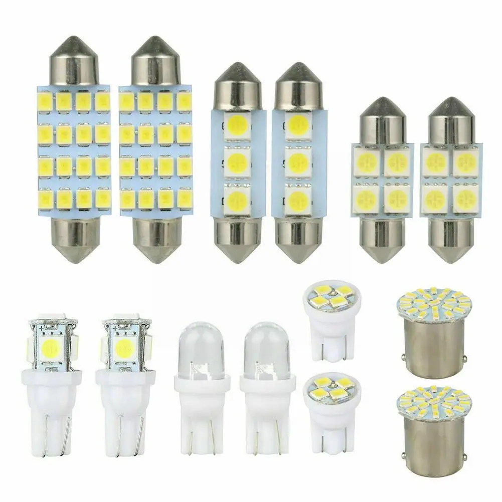 Led Car Interior Light Kit Replacement License Plate White / Lot 14pcs Map Q1q3 | Автомобили и мотоциклы