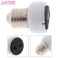 aueu e27 abs plug connector accessories bulb bracket lighting fixture bulb base screw adapter white light socket 1pc