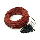 Нагревательный кабель из углеродного волокна с силиконовой резиной, 12K, 33 Омм, внешний диаметр 3 мм