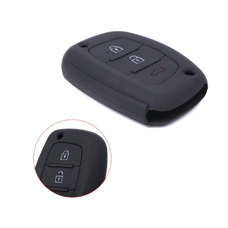 Новинка 1 шт. силиконовый чехол для автомобильного ключа 3 кнопки защита hyundai IX25 IX35