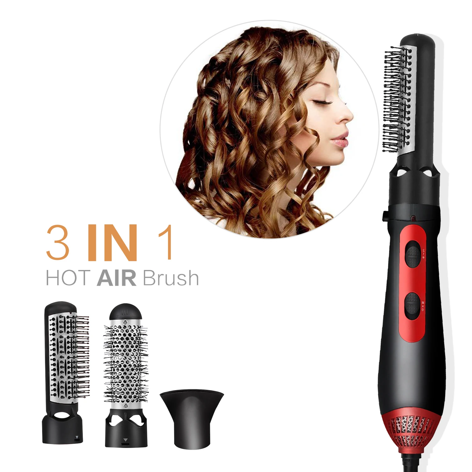 

One Step Electric Hair Blow Dryer Professional Hair Dryer Blower Straightener Curler 3 in 1 Hot Air Comb Hair Care Styling Tools