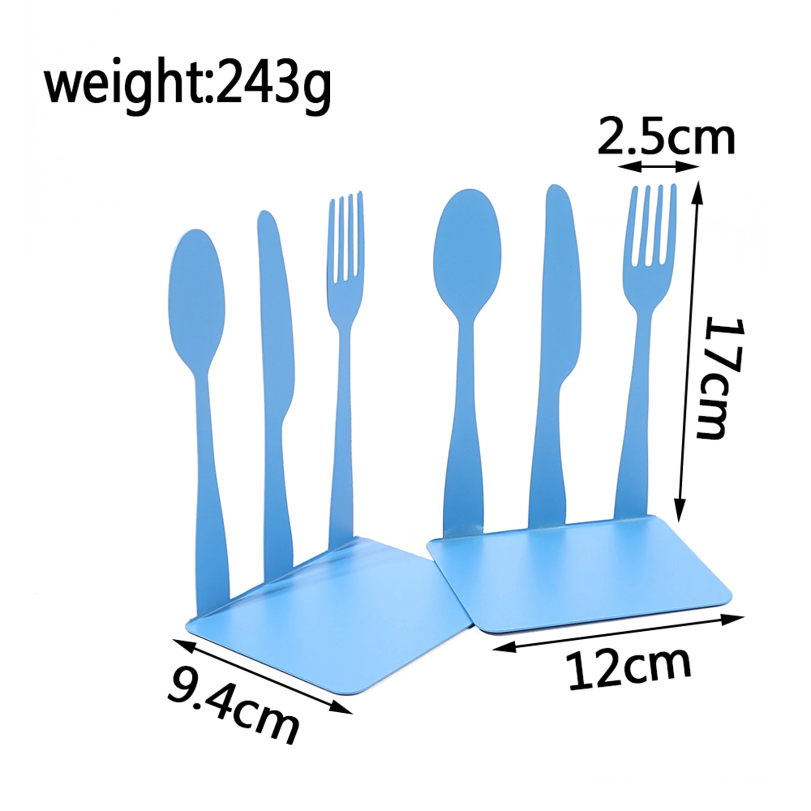 

High Quality Iron Storage Shelf Bookend Fork-shaped Anti-slip Home Books Shelf Household Storage Decoration For NewLiving Space