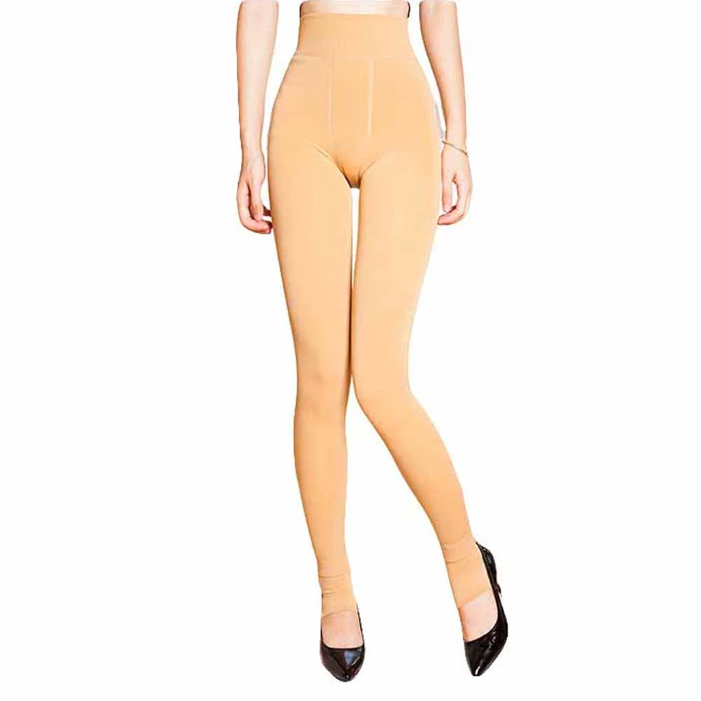 Женские сексуальные колготки зимние однотонные чулки бархатные леггинсы с