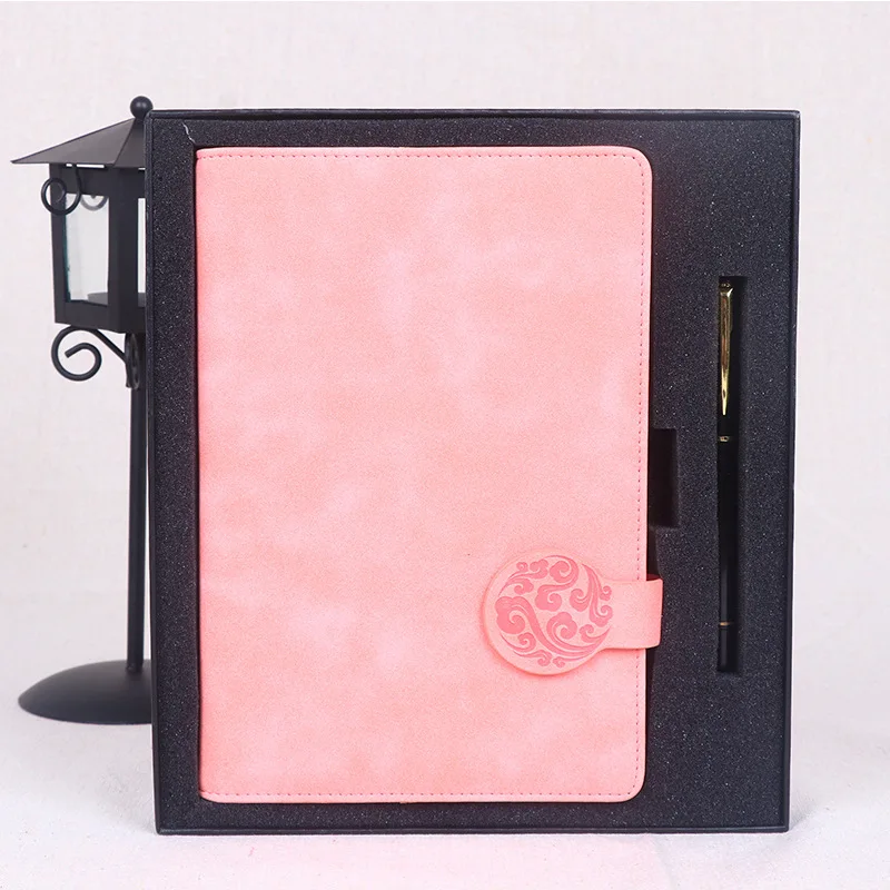 Бизнес блокнот Подарочная коробка набор А5 искусственная кожа офисный с ручкой