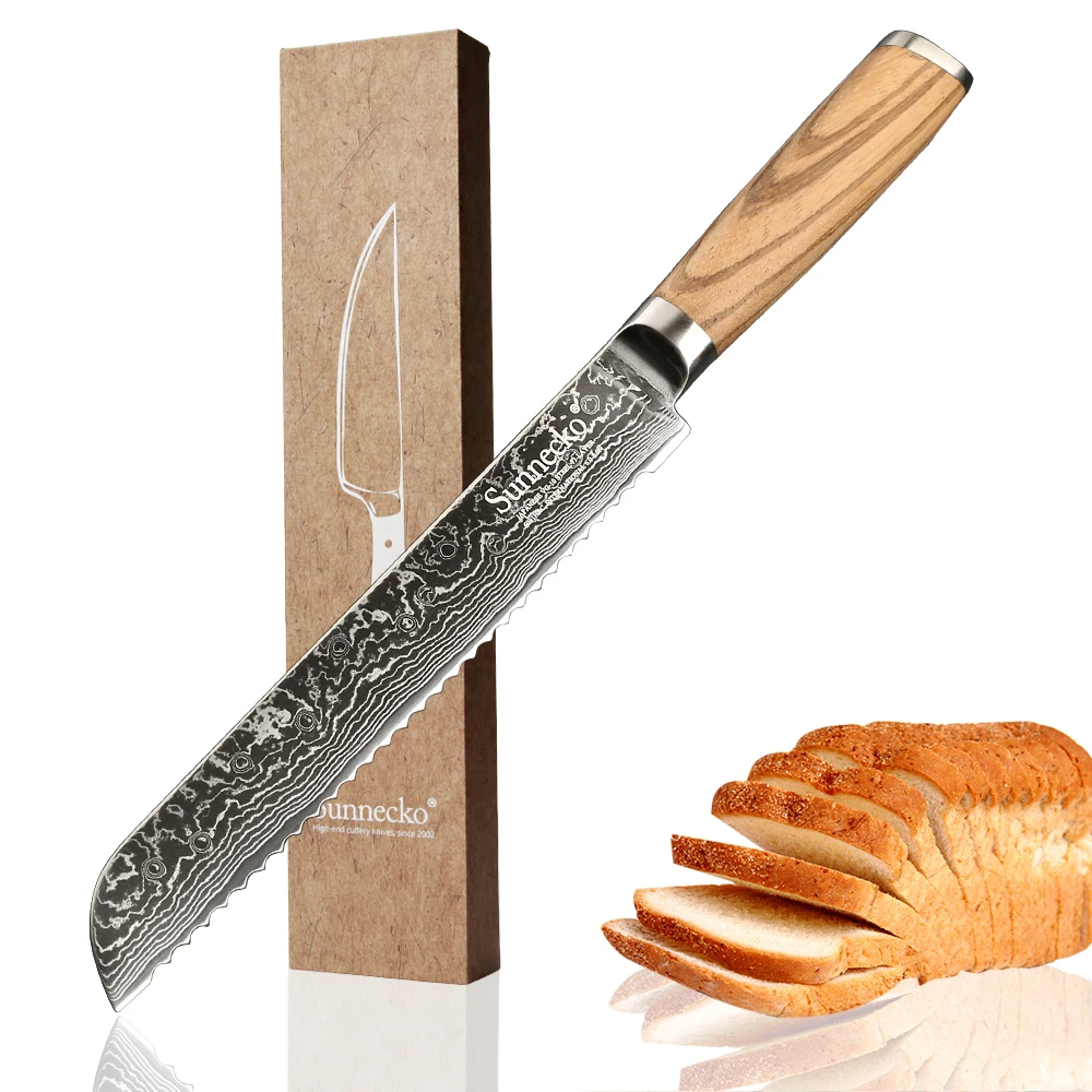 SUNNECKO 5 шт. набор кухонных ножей принадлежности для шеф повара Santoku нож очистки