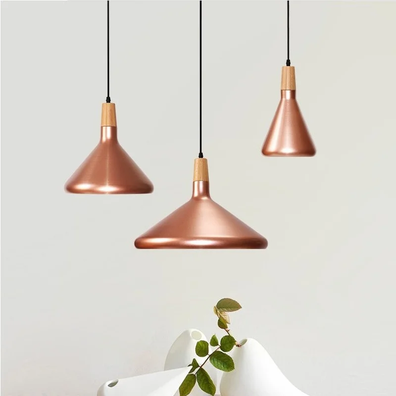 Винтажный промышленный светильник медный/черный цвет подвесной американский