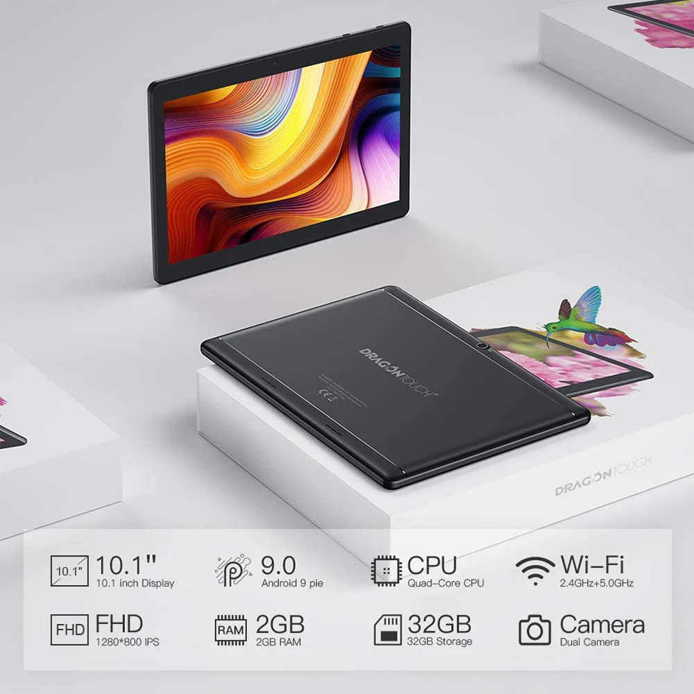 Планшет Dragon Touch K10 2 ГБ + 32 Android 9 0 5G" | Компьютеры и офис