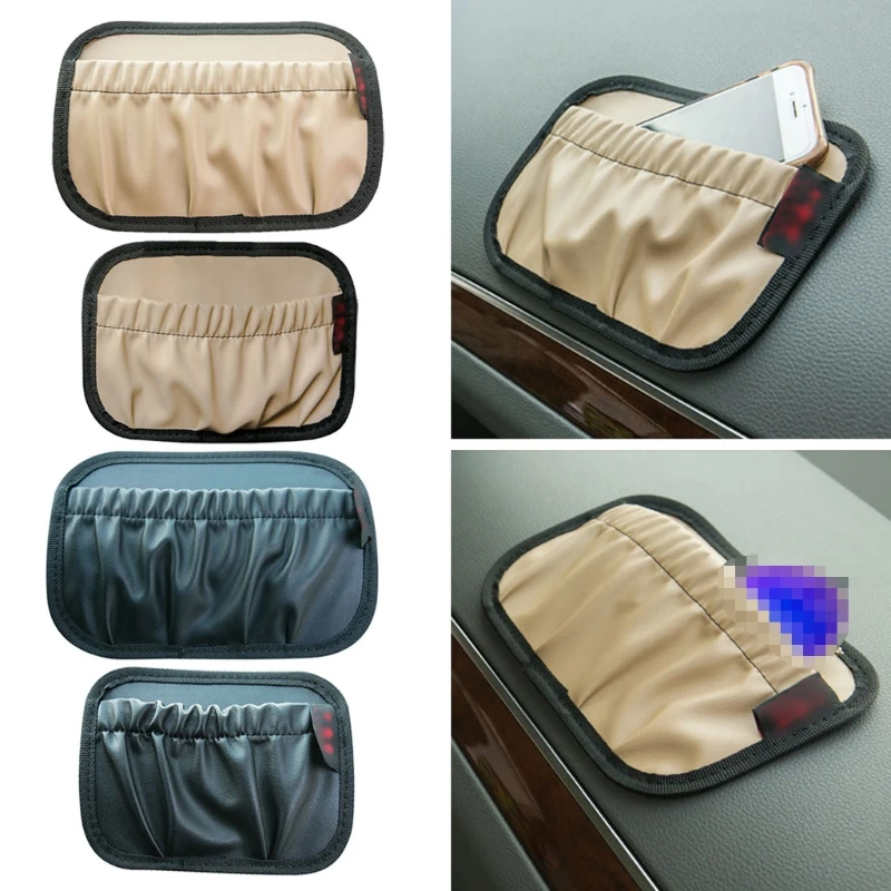

Car Storage Box Pocket Organizer Mobile Phone Charge Box Holder Multi-function Car Debris Storage Bag Dashboard Seat Phone Walle