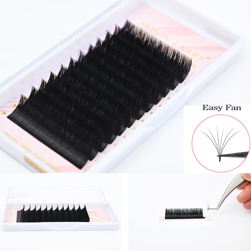 

Arison Easy Fan Volume Lashes Faux Mink Eyelashes Soft Natural Individual Lash Extension Easy Fanning Eyelashes Wholesale