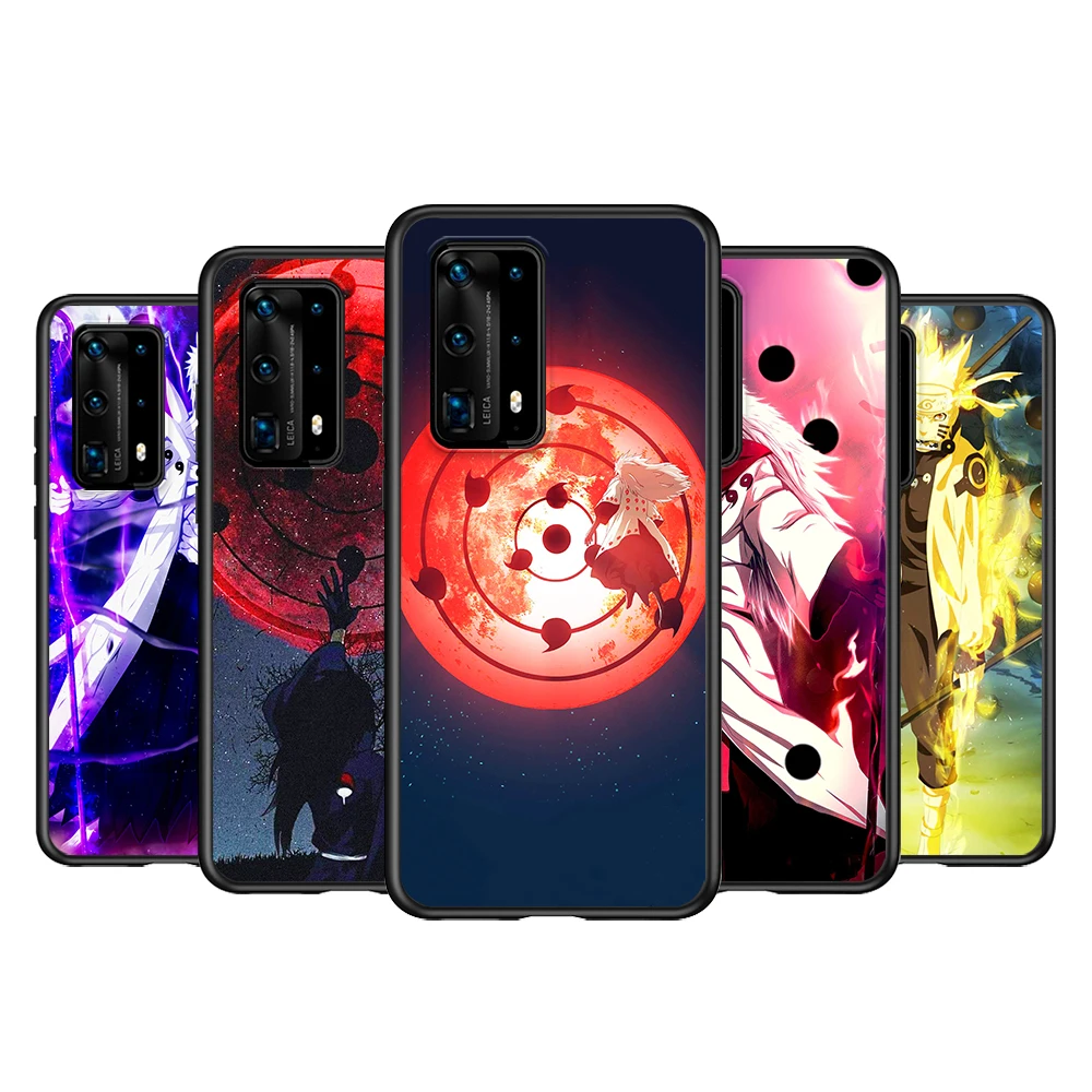 Силиконовый чехол в стиле аниме Наруто Шаринган для Huawei P40 P30 P20 Pro P10 P9 Lite E Plus 2019