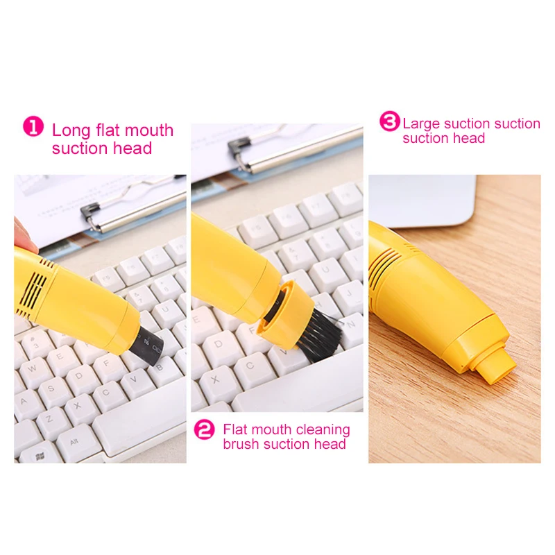 Новый USB мини компьютерная клавиатура с вакуумным очистителем от пыли набор