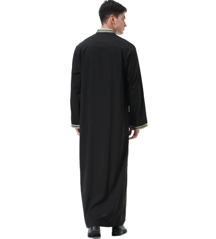 Арабо мусульманская одежда для мужчин abaya Дубай модная туника hombre jalabiyat дом