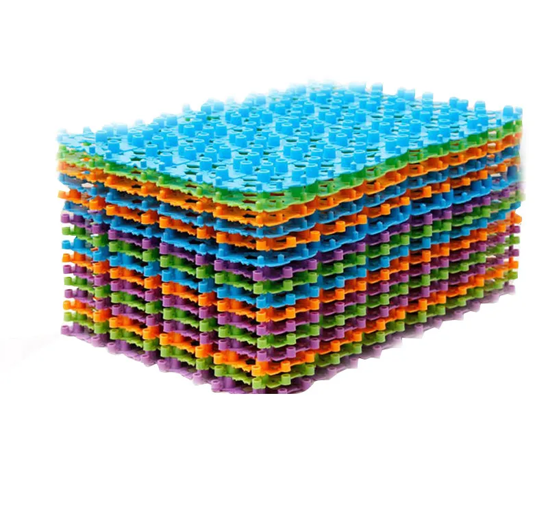 Новый многоцветной практичный приятный пластиковый нескользящий коврик для