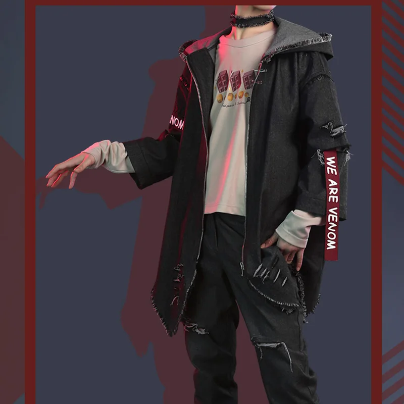 Костюм Venom мужской костюм паука толстовка с капюшоном уличная одежда на