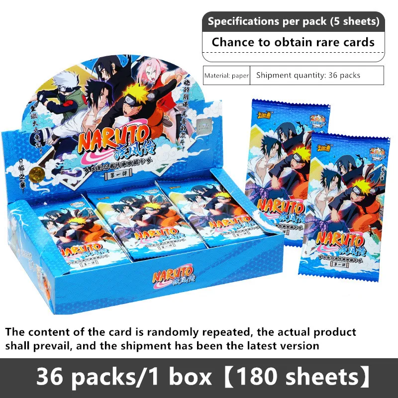 Original Japanese Anime Movies Narutoes Card Pack Sasuke SSR Haruno Sakura R Ninja Game Character Cards Collection Book Kids Toy | Игрушки и