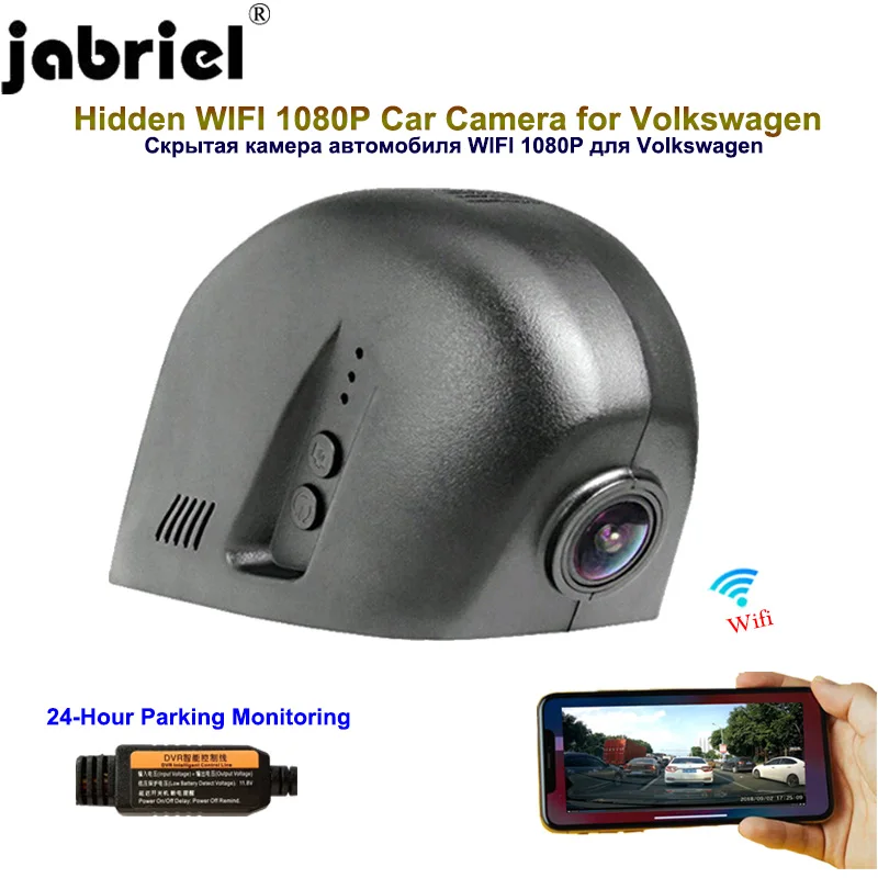 

Jabriel 1080P Car Camera Hidden dash cam 24 hour car dvr for vw golf 4 5 6 7 mk3 mk4 Volkswagen passat b8 polo tiguan touareg