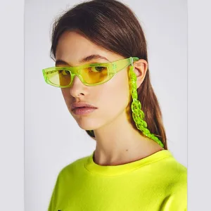 FishSheep Clear Acrylic Sunglasses Chain Women Reading Glasses Clear Anti-Slip Hanging Neck Chain La in India