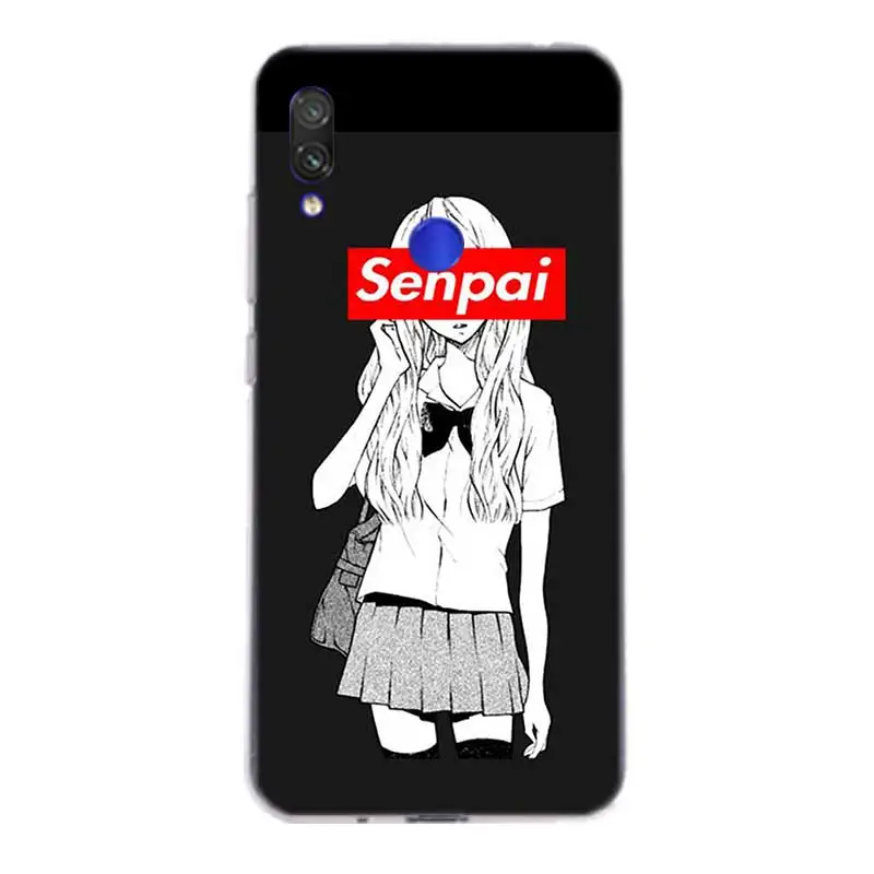 Sugoi семпай аниме Waifu чехол для Xiaomi Redmi Note 7 6 Pro 5 4 4X K20 7A Y3 S2 5A 6A Xiomi Pocophone F1 9T 9 SE 8 A2 lite |