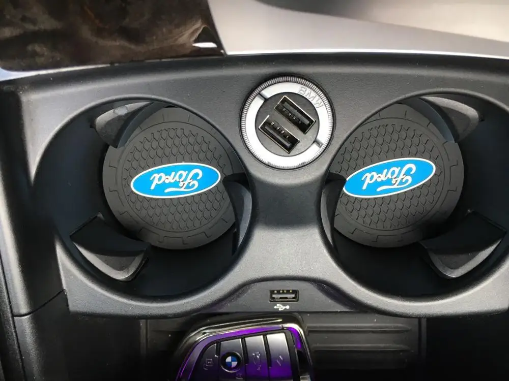 2 шт. силиконовый автомобильный нескользящий коврик для горки воды Ford mk2 mk3 mk4 mk5 mk7