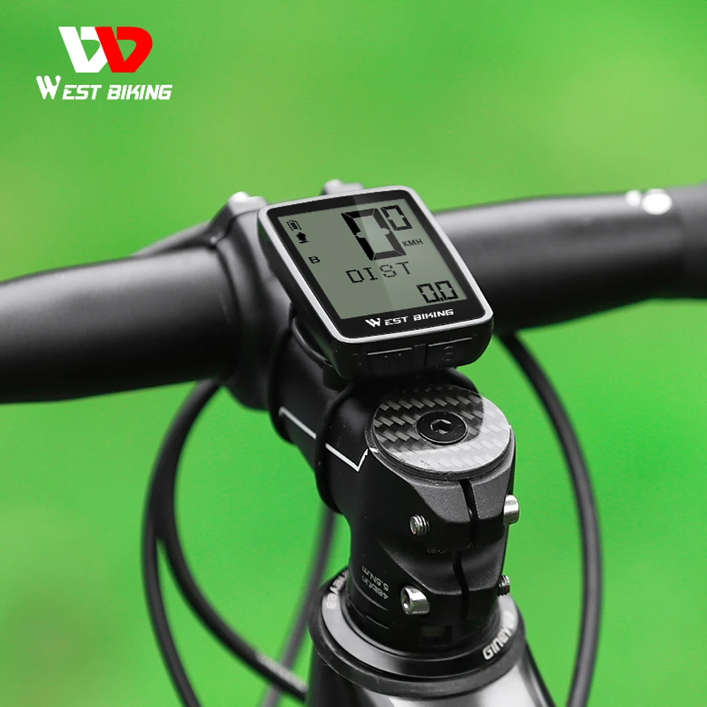 

WEST BIKING Waterproof Bicycle Computer With Wireless Wired MTB Bicycle Computer LED Bike Speedometer Odometer Cycling Stopwatch