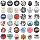 5 шт.лот смешанные 18 мм кнопки ювелирные изделия картина маслом слон Жук лягушка лапа цветок застежки кнопки подходят для браслетов-обручей