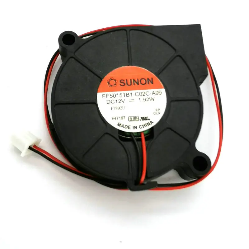 

EF50151B1-C02C-A99 5015 12v 1.92w 50*15MM 2Lines for 3D Printer Blower cooling fan HZDO EF50151B1-C02C-A99