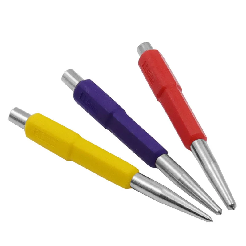 

114mm Center Punches 2.5mm / 3mm / 4mm Carbon Steel Equipment Positioning