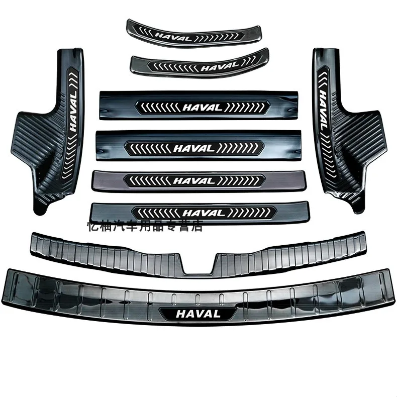 

Для Haval M6 2017-2019 Высококачественная пороговая планка из нержавеющей стали защита багажника пороговое покрытие против царапин Стайлинг автом...