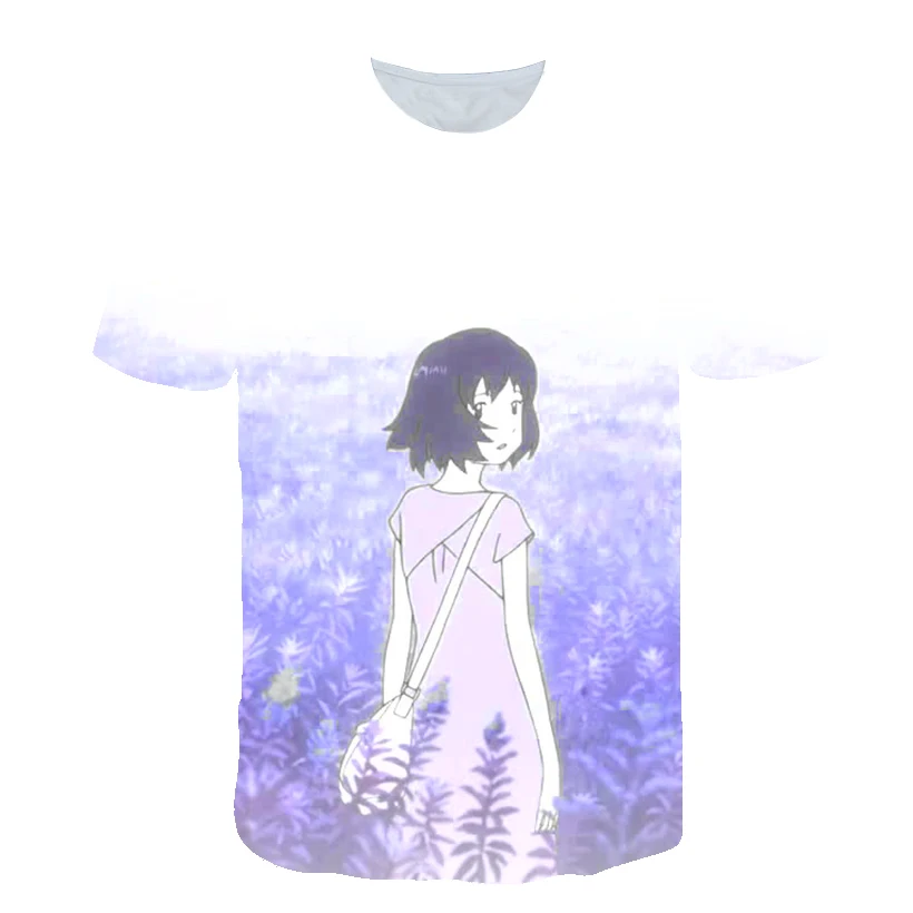 

Cartoon Characters Pattern Print T-Shirts Short Sleeve O-Neck Summer Children's T-Shirts Casual Loose Pullover Tops 4-14 Years