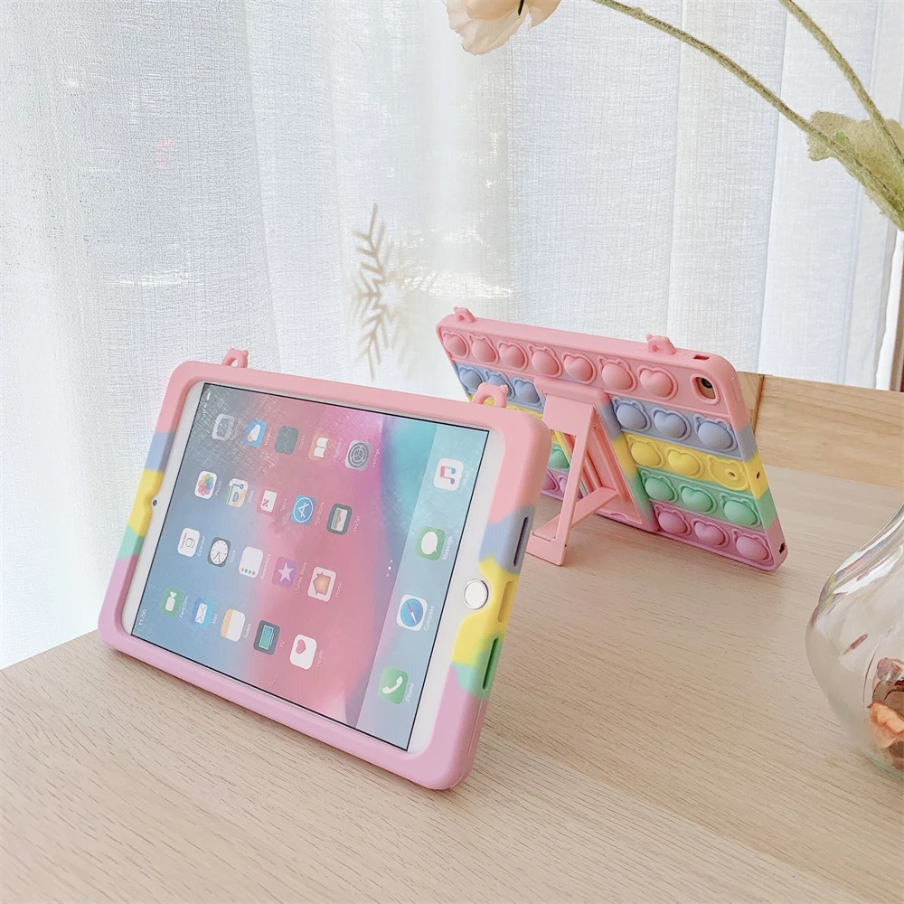 Силиконовый чехол с пузырьками для планшета Apple iPad 10 2 дюйма 2020 8-го поколения 2019