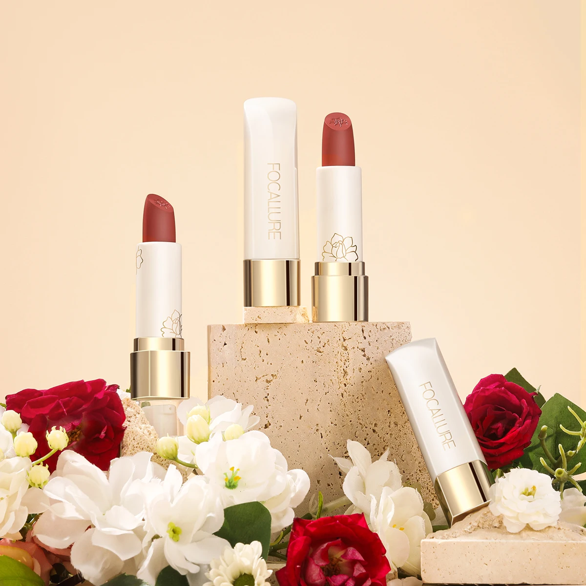 

Focallure 16Pcs/lot Natural Matte Lipstick Super Smooth High Pigment lips Makeup WaterproofLipsticks for Women's Cosmetics