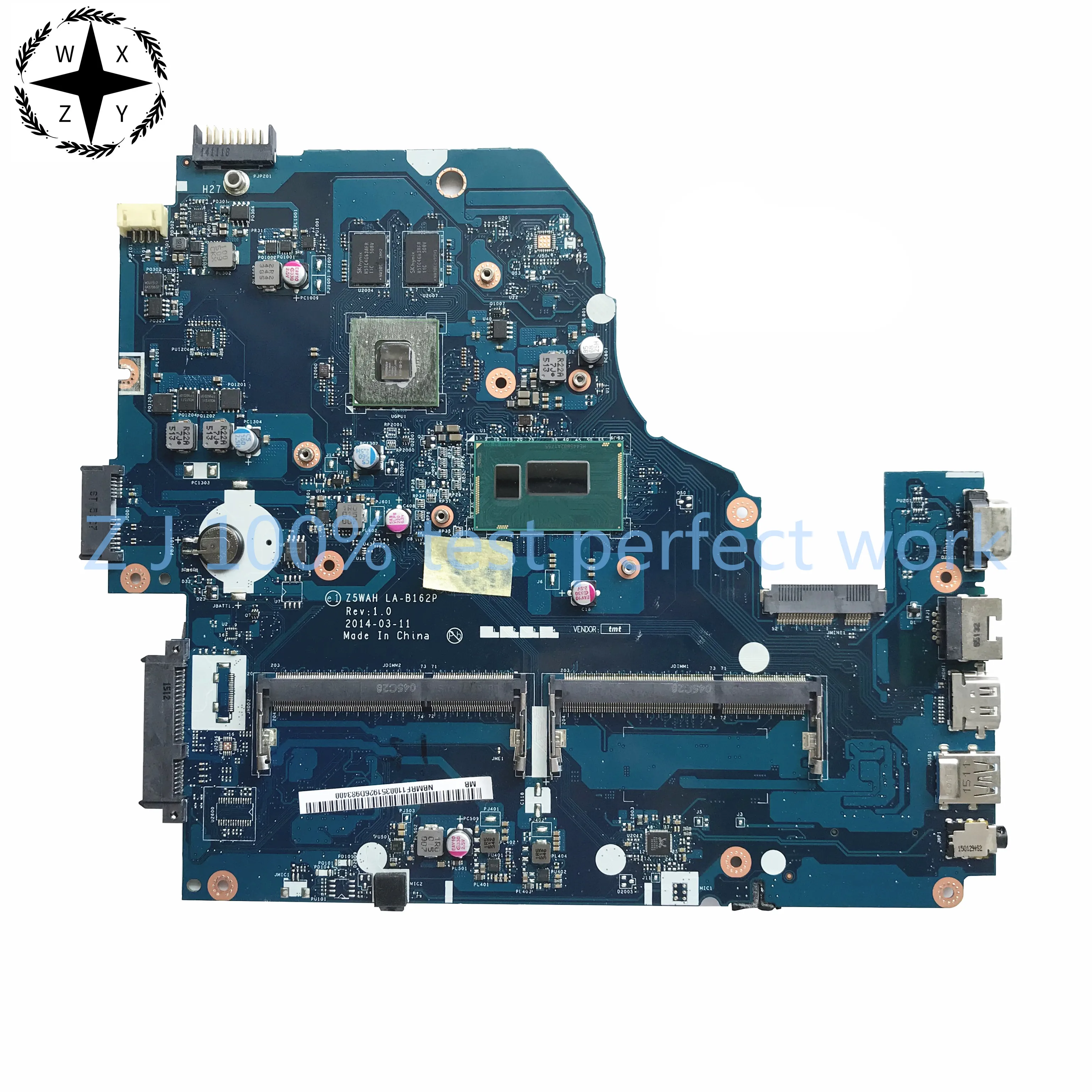 Для ACER V3 572G E5 571G материнская плата для ноутбука с i3 4005U GT820M/2GB Z5WAH LA B162P NBMRF11003 NB.MRF11.004