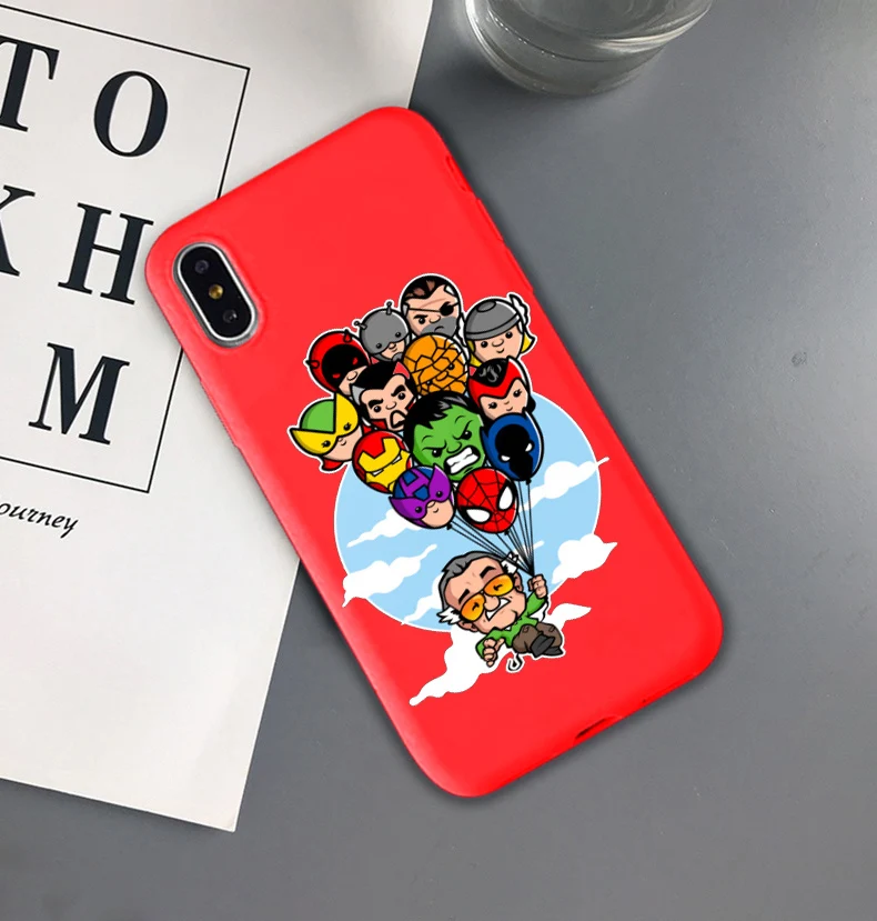 Крутой мягкий матовый чехол из ТПУ с изображением Мстителей Марвел Капитана