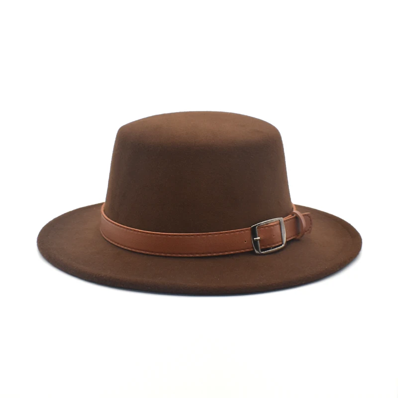 Winter And Autumn Imitation Wool Ladies Men's And Women's Fedora Hats Top Jazz Hats European And American Round Hat P8